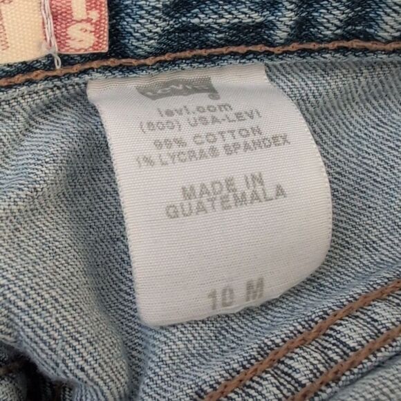 Levi's 505 nouveau low rise straight Y2K light wash jeans women's size 10 - Picture 2 of 10